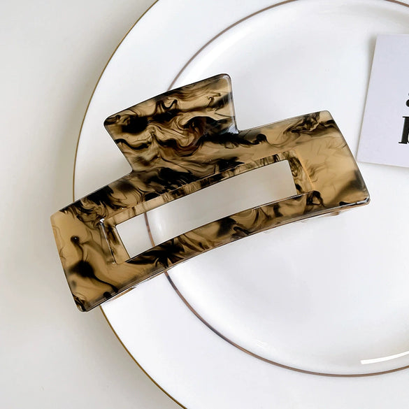 Wholesale Acrylic Hair Accessories For Girls Geometric Hair Clips And Grips For Autumn And Winter