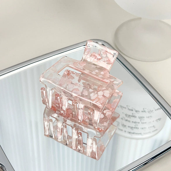 Wholesale Acrylic Handmade Geometric Hollow Hair Grab Clip Jewelry For Women