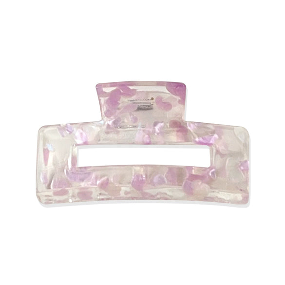 Wholesale Acrylic Handmade Geometric Hollow Hair Grab Clip Jewelry For Women