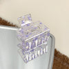 Wholesale Acrylic Handmade Geometric Hollow Hair Grab Clip Jewelry For Women
