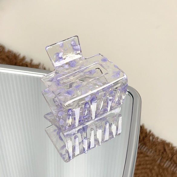 Wholesale Acrylic Handmade Geometric Hollow Hair Grab Clip Jewelry For Women