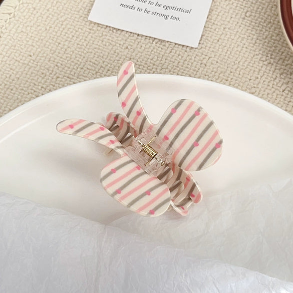 Wholesale Acrylic Handmade Lovely Dopamine Bow Grab Clip Headwear For Women