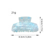 Wholesale Acrylic Handmade Small Fresh Geometric Women's Hairpin Hair Clip Large Shark Clip