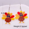Wholesale Acrylic Handmade Turkey Asymmetric Pendant Earrings With Cartoon Characters And Geometric Patterns For Women