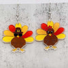 Wholesale Acrylic Handmade Turkey Asymmetric Pendant Earrings With Cartoon Characters And Geometric Patterns For Women