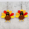 Wholesale Acrylic Handmade Turkey Asymmetric Pendant Earrings With Cartoon Characters And Geometric Patterns For Women