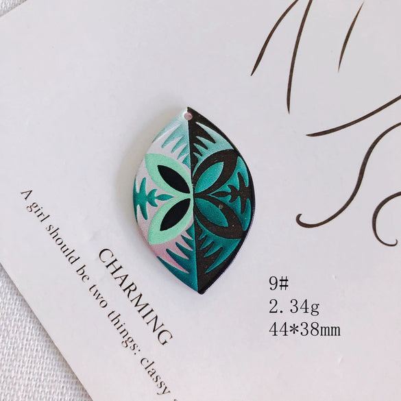 Wholesale Acrylic Jewelry Accessories With Three Dimensional Printing Pattern For Diy