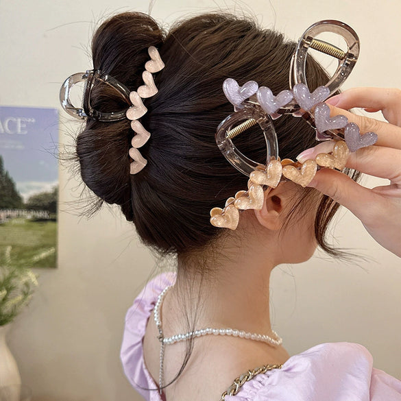 Wholesale Acrylic Love Hairpin Handmade Women's Highgrade Grip Clip