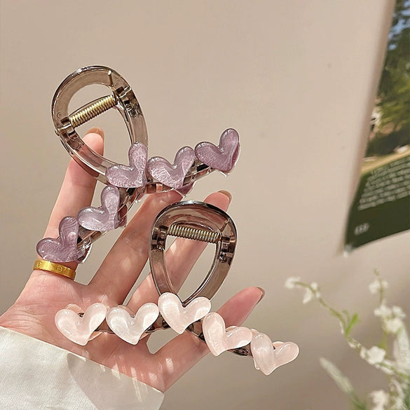 Wholesale Acrylic Love Hairpin Handmade Women's Highgrade Grip Clip