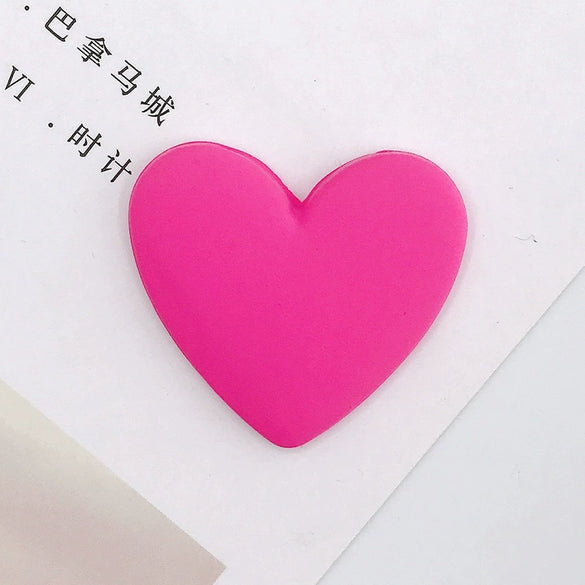 Wholesale Acrylic Love Shape Phone Case Accessories And Shoes Accessories With Baking Paint Finish