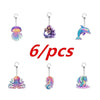 Wholesale Acrylic Marine Animal Dolphin Keychain Accessories And Pendants With Printing
