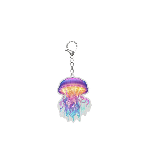 Wholesale Acrylic Marine Animal Dolphin Keychain Accessories And Pendants With Printing