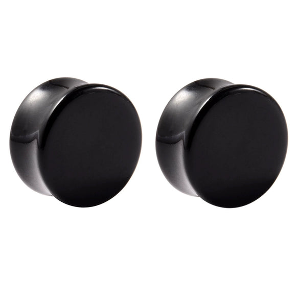 Wholesale Acrylic Minimalist Geometric Hollow Horn Auricle Waist Drum Transparent Ear Expansion Piercing Earrings