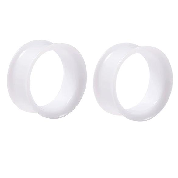 Wholesale Acrylic Minimalist Geometric Hollow Horn Auricle Waist Drum Transparent Ear Expansion Piercing Earrings