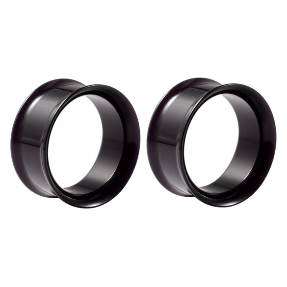 Wholesale Acrylic Minimalist Geometric Hollow Horn Auricle Waist Drum Transparent Ear Expansion Piercing Earrings