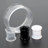 Wholesale Acrylic Minimalist Geometric Hollow Horn Auricle Waist Drum Transparent Ear Expansion Piercing Earrings