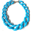 Wholesale Acrylic Necklace Geometric Pattern Painted Ball Chain Exaggerated Clavicle Chain Women's Accessories