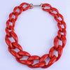 Wholesale Acrylic Necklace Geometric Pattern Painted Ball Chain Exaggerated Clavicle Chain Women's Accessories