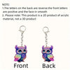 Wholesale Acrylic Owl Printed Ladies Keychain Accessories And Pendants