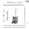 Wholesale Acrylic Owl Printed Ladies Keychain Accessories And Pendants