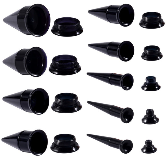 Wholesale Acrylic Pointed Cone Personality Dripping Oil Twoinone Piercing And Ear Expansion Tool Set