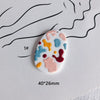 Wholesale Acrylic Printing Flower Relief Small Pendant Earrings Jewelry Accessories
