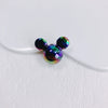 Wholesale Acrylic Resin Jewelry Accessories Simple Color Plated Loose Beads With Cartoon Characters