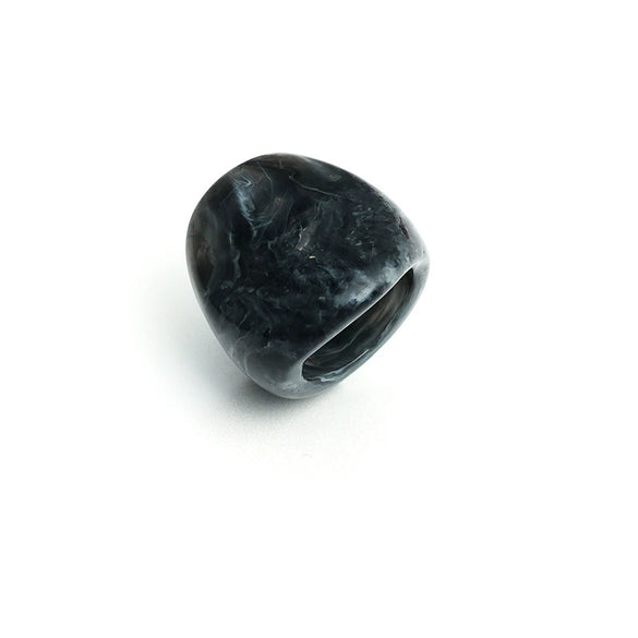 Wholesale Acrylic Retro Creative Exaggerated Irregular Texture 2Piece Unisex Light Luxury Style Ring