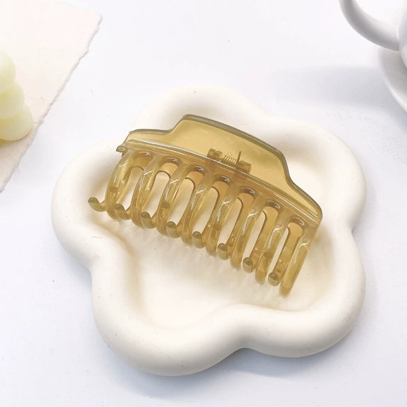 Wholesale Acrylic Simple Geometric Baking Paint Hair Clips For Women