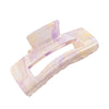 Wholesale Acrylic Simple Geometric Handmade Women's Hollow Back Head Large Shark Clip Hairpin Hair Accessories