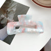 Wholesale Acrylic Simple Geometric Handmade Women's Hollow Back Head Large Shark Clip Hairpin Hair Accessories