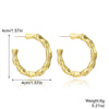 Wholesale Acrylic Simple Geometric Heart Ushape Drop Shape Electroplated Women's Earrings