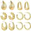 Wholesale Acrylic Simple Geometric Heart Ushape Drop Shape Electroplated Women's Earrings