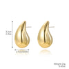Wholesale Acrylic Simple Geometric Heart Ushape Drop Shape Electroplated Women's Earrings