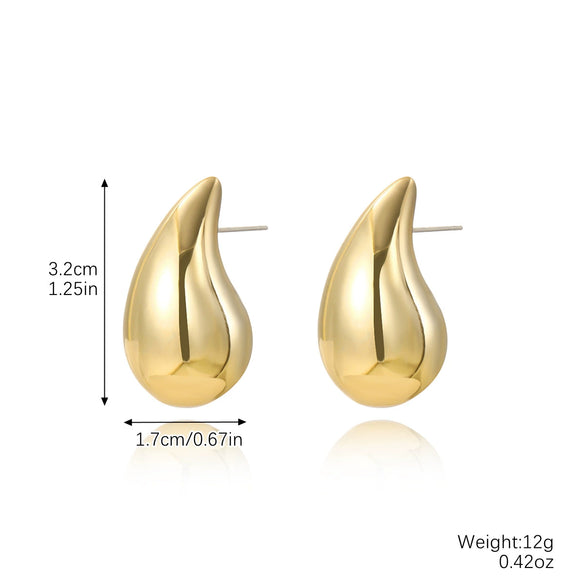 Wholesale Acrylic Simple Geometric Heart Ushape Drop Shape Electroplated Women's Earrings
