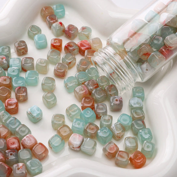 Wholesale Acrylic Square Loose Beads For Handmade Diy Bracelet Accessories