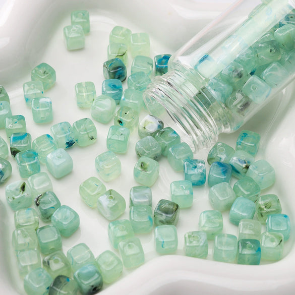 Wholesale Acrylic Square Loose Beads For Handmade Diy Bracelet Accessories