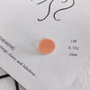 Wholesale Acrylic Stud Earrings Round Shape Solid Color Simple And Sweet Style Environmental Protection Treatment