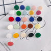 Wholesale Acrylic Stud Earrings Round Shape Solid Color Simple And Sweet Style Environmental Protection Treatment