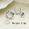 Wholesale Active Stainless Steel Geometric Earring With Life Tree Hollow Disc Design Electroplated For Women