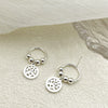 Wholesale Active Stainless Steel Geometric Earring With Life Tree Hollow Disc Design Electroplated For Women