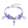 Wholesale Adjustable Beaded Bracelet With Butterfly Pendant For Girls Alloy Geometric Pattern Electroplated