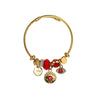 Wholesale Adjustable Beaded Bracelets With Diamond Design Heart Pendant For Women Made Of Alloy Rhinestone