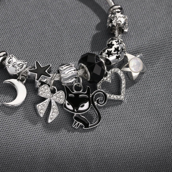 Wholesale Adjustable Beaded Jewelry Cartoon Character Zinc Alloy Electroplated Unisex Bracelet