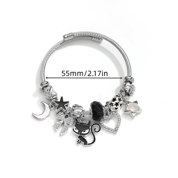 Wholesale Adjustable Beaded Jewelry Cartoon Character Zinc Alloy Electroplated Unisex Bracelet