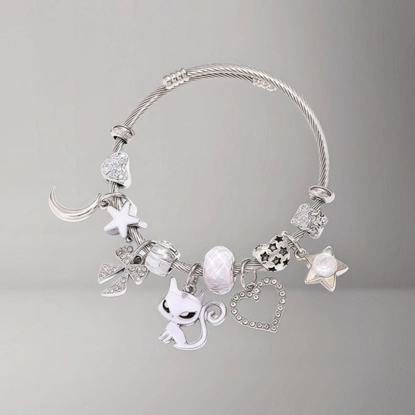 Wholesale Adjustable Beaded Jewelry Cartoon Character Zinc Alloy Electroplated Unisex Bracelet