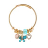 Wholesale Adjustable Couple Beaded Bracelet With Heart And Insect Patterns Made Of Stainless Steel And Alloy With Diamond Treatment For Women