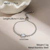 Wholesale Adjustable Nonfading Heart Bracelet For Women Stainless Steel 18K Gold Electroplated Geometric Pattern