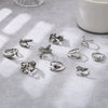 Wholesale Adjustable Retro Snake Shaped Bat Dragon Claw Animal Combination Ring Set In Alloy With Electroplating Treatment