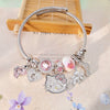 Wholesale Adjustable Silver Plated Alloy Cartoon Bracelet For Women